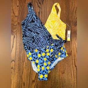 NWT Summersalt x Diane Von Furstenburg Perfect Wrap swimsuit sz 16